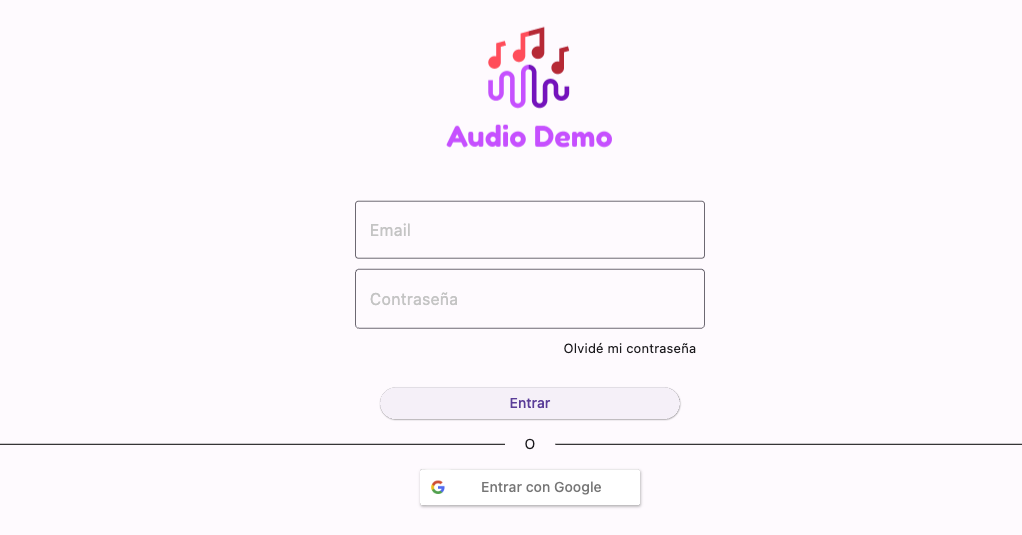 Audio Demo App