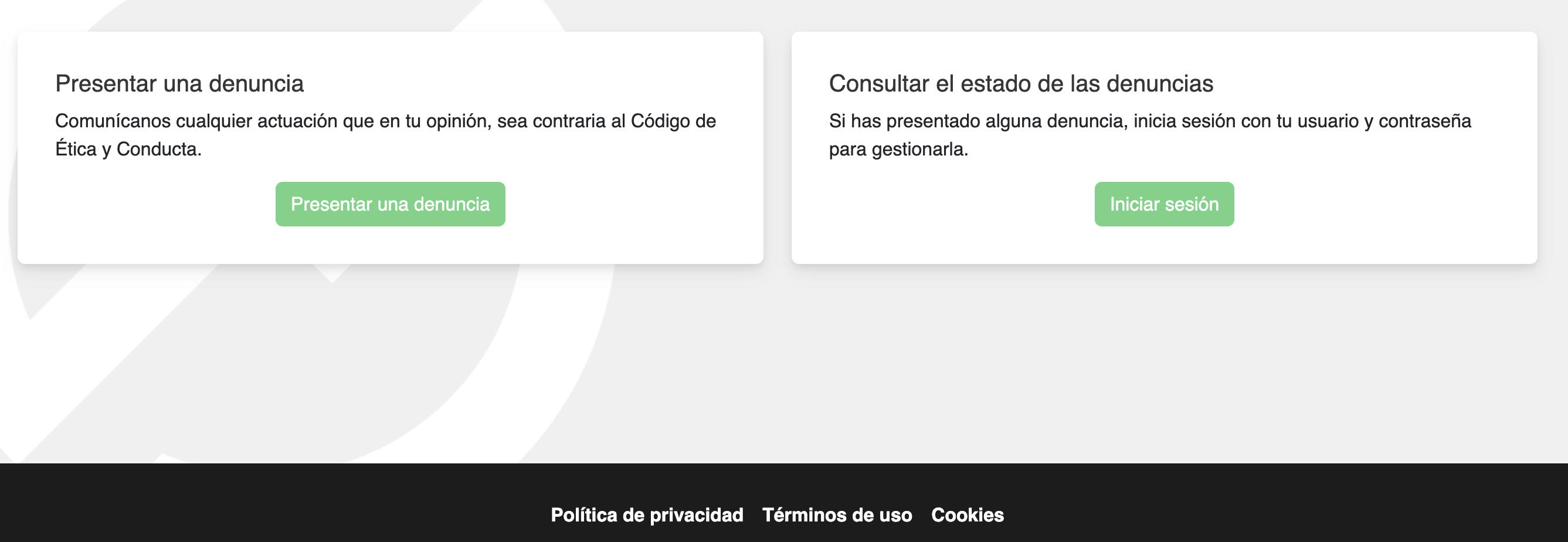 Canal de denuncias